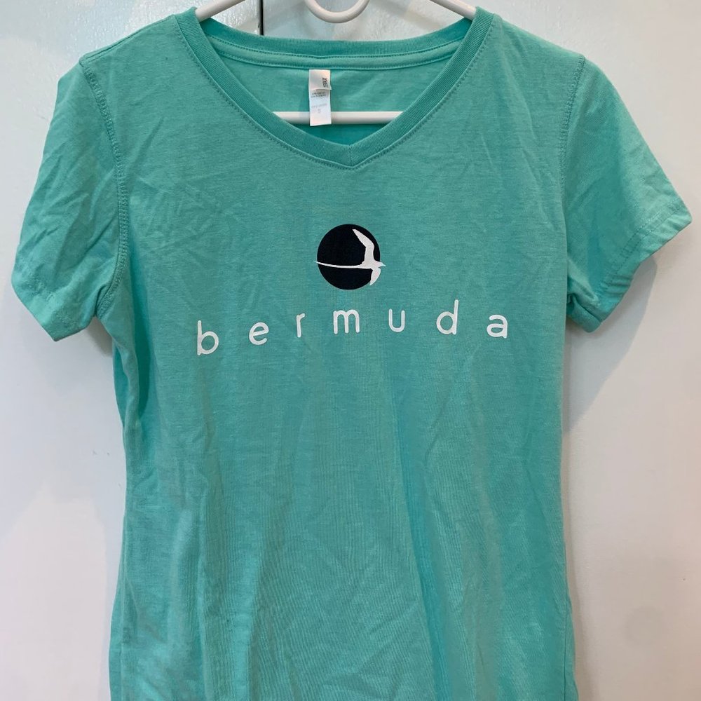 Coral Bermuda V-Neck Tee Shirt